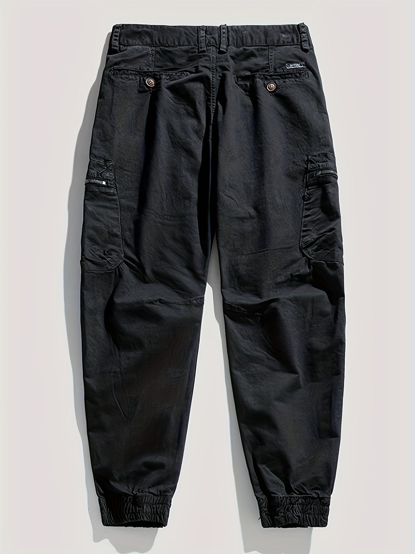 TRENDY™ Solid Cargo Cotton Trousers