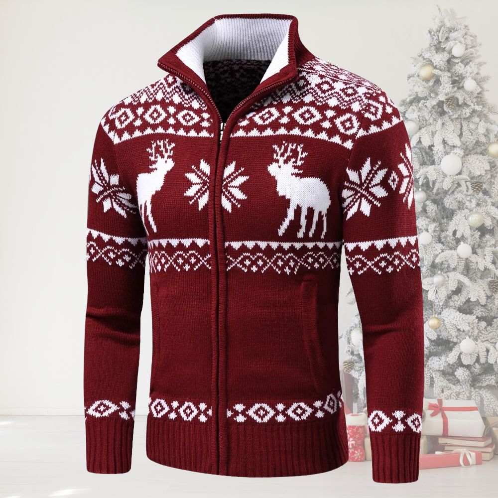 FROST™ Festive Reindeer Knit Cardigan