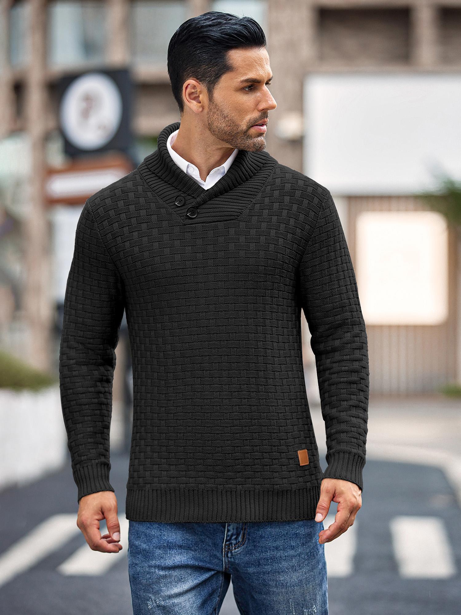 MARSTON™ Shawl Collar Knit Pullover