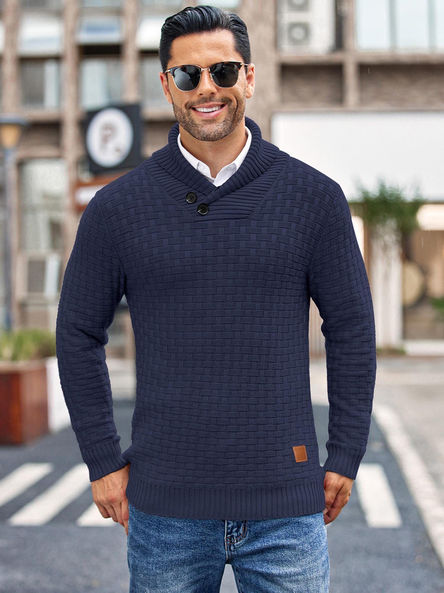MARSTON™ Shawl Collar Knit Pullover