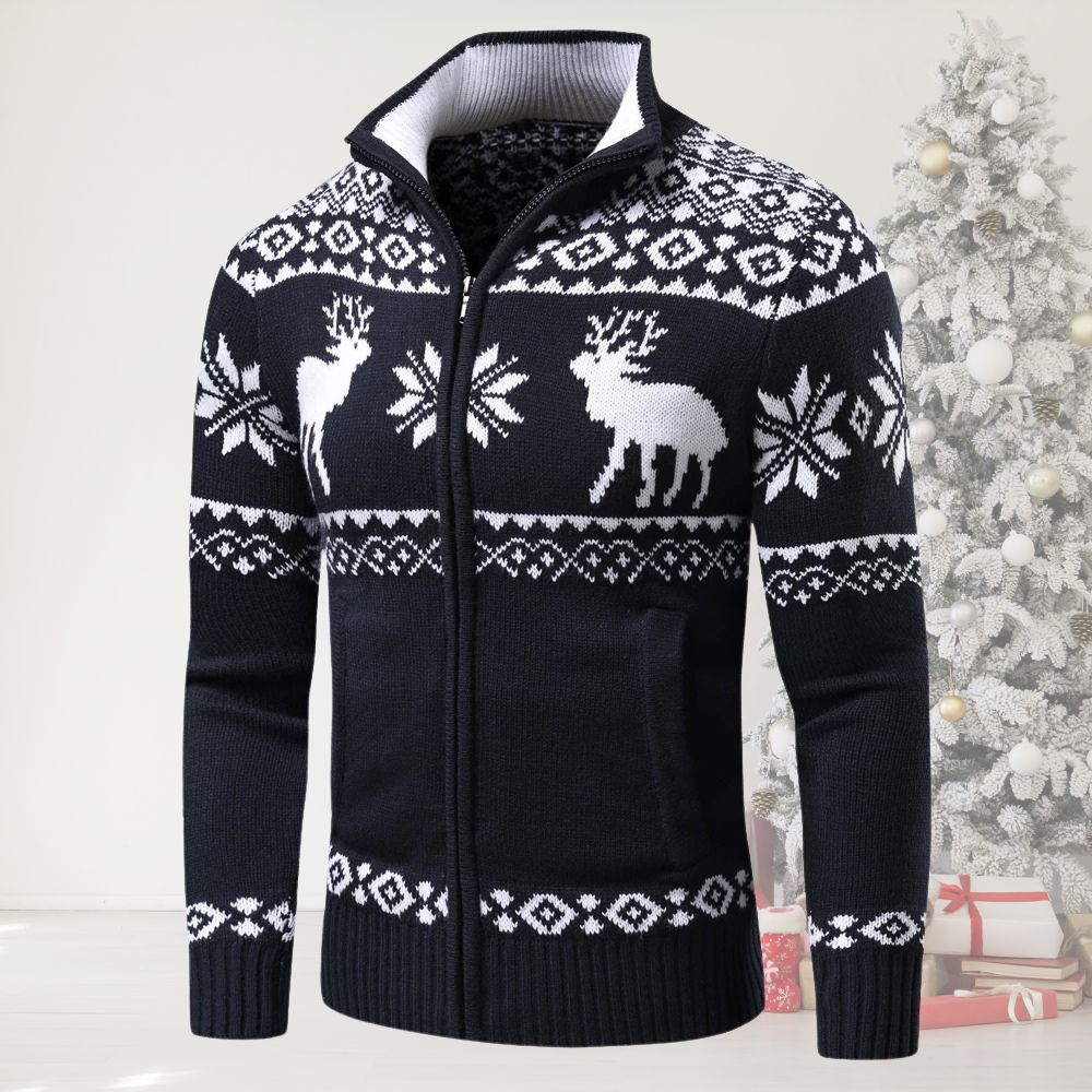 FROST™ Festive Reindeer Knit Cardigan