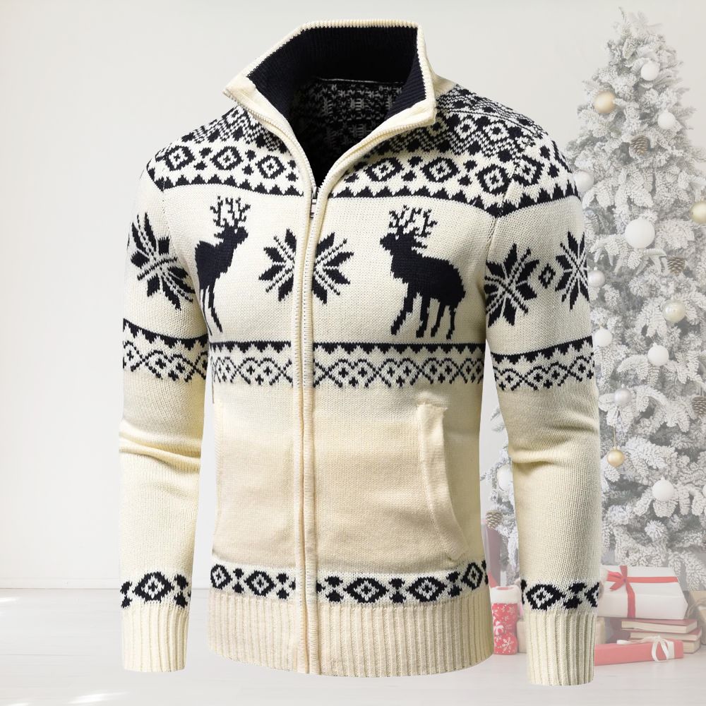 FROST™ Festive Reindeer Knit Cardigan