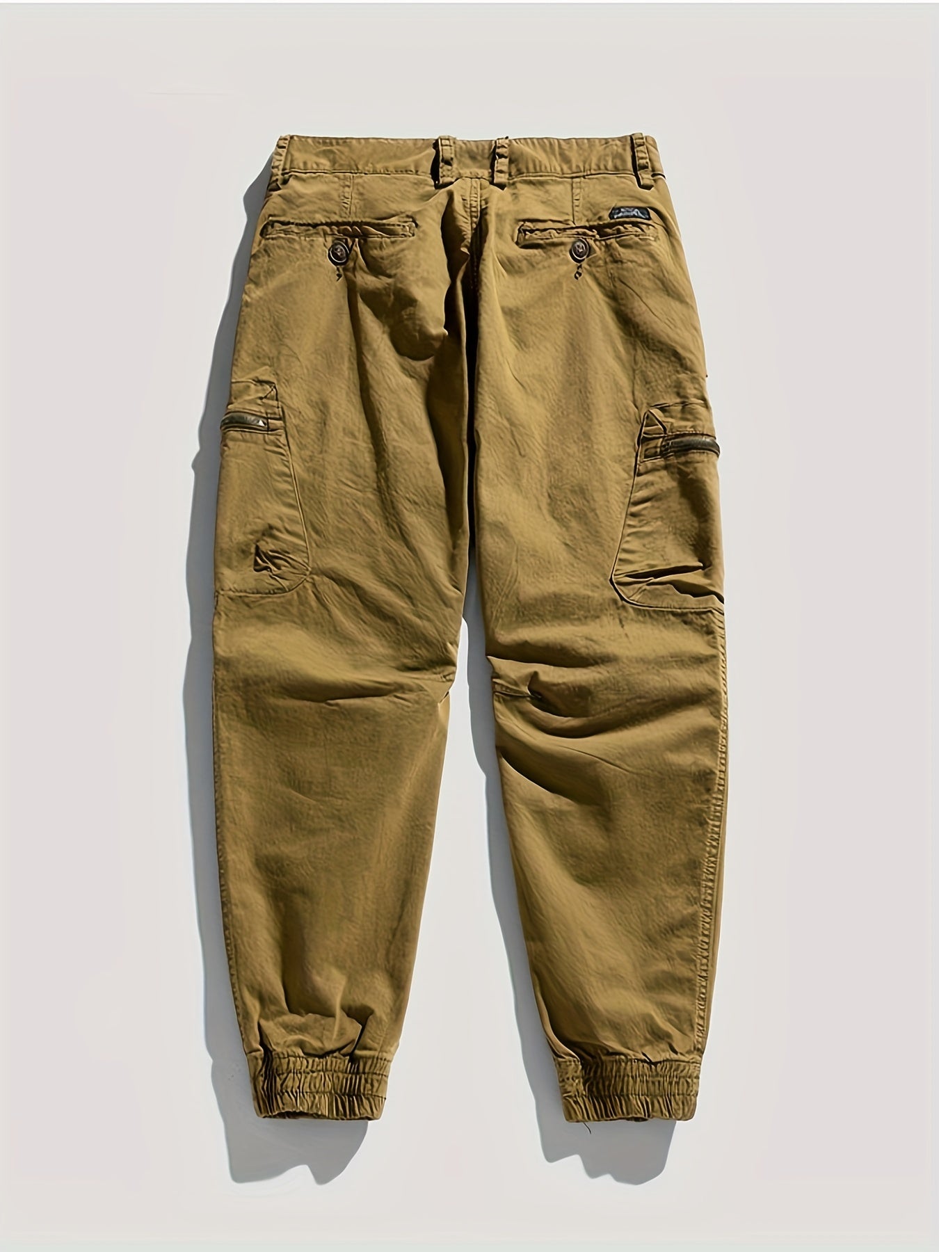 TRENDY™ Solid Cargo Cotton Trousers