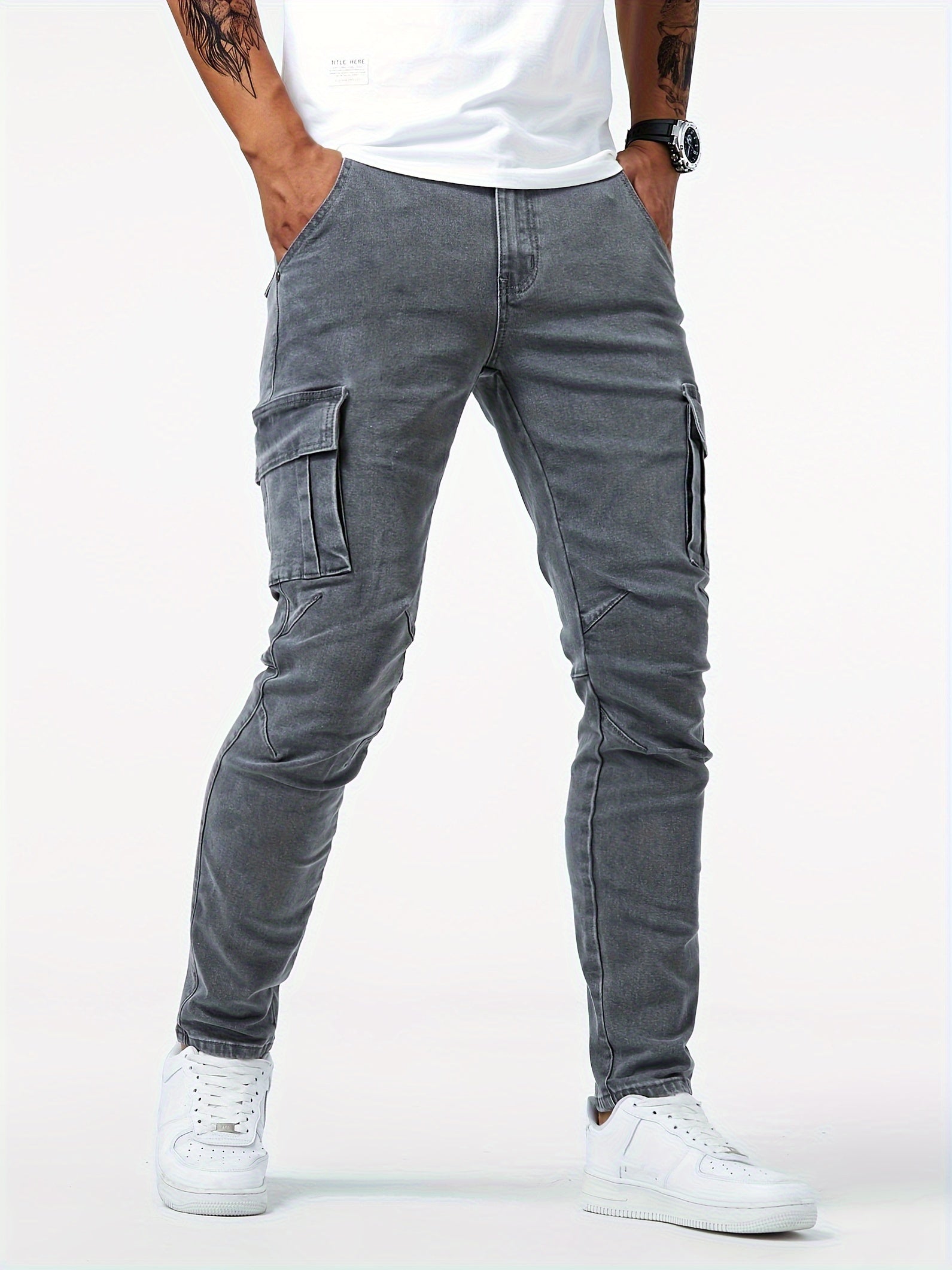 BRYSON™ Slim Fit Cargo Jeans