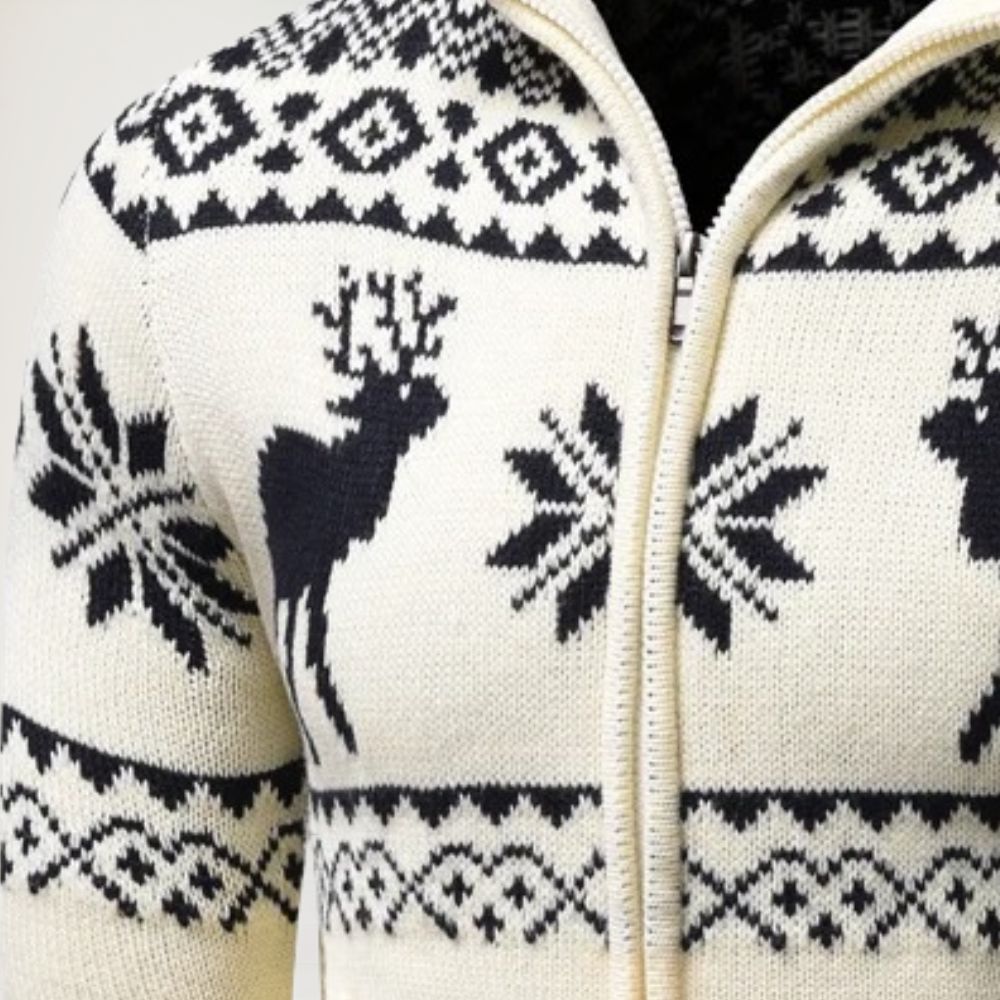 FROST™ Festive Reindeer Knit Cardigan