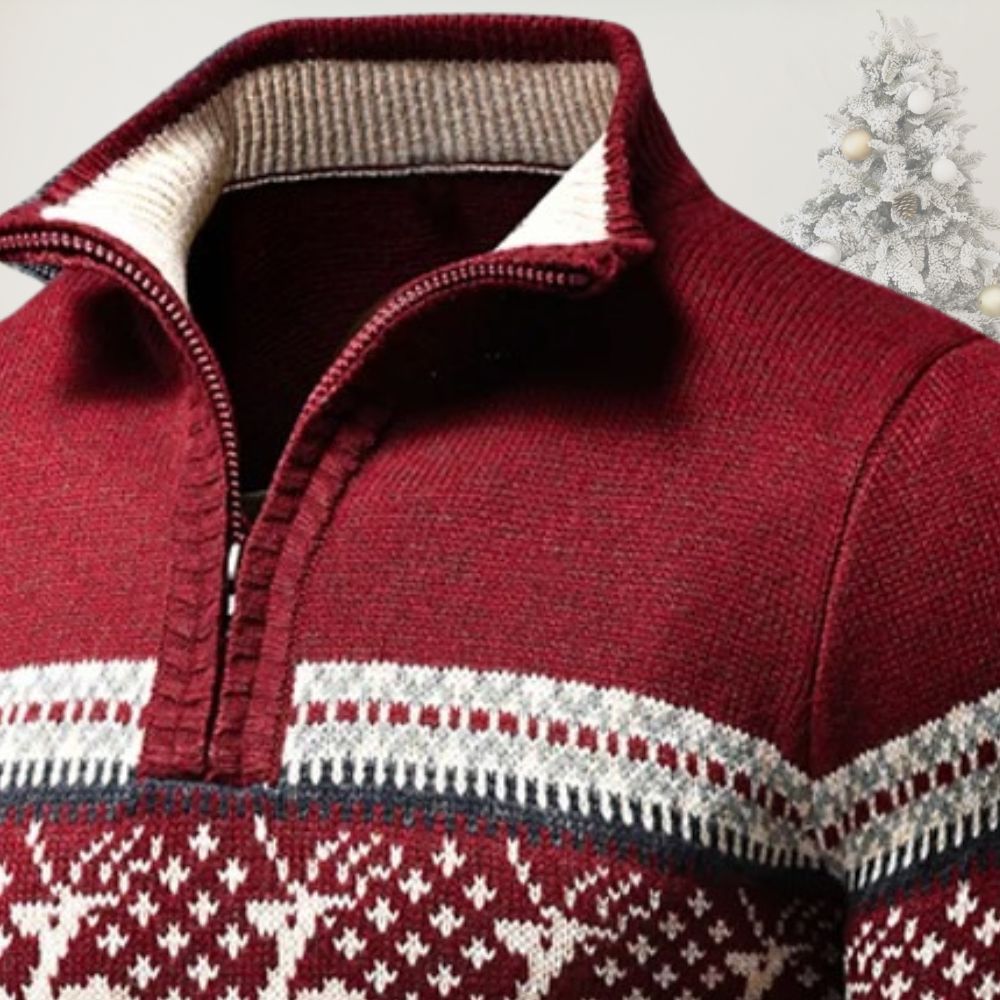 FROST™ Festive Reindeer Knit Cardigan