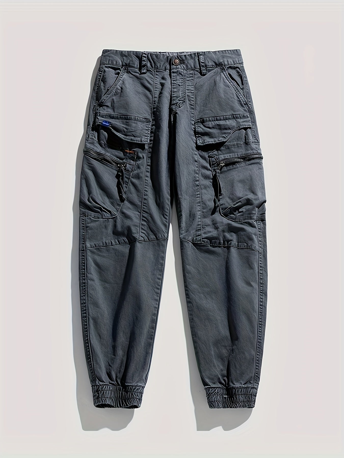 TRENDY™ Solid Cargo Cotton Trousers