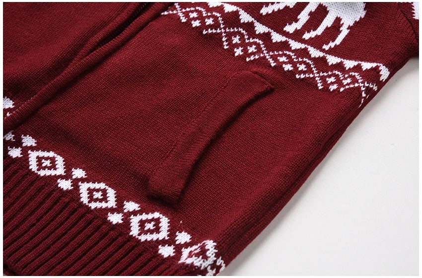 FROST™ Festive Reindeer Knit Cardigan